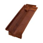 Un quart de Tuile Residence terre cuite Brun Rustique - long. 31,1 cm x larg. 12,9 cm