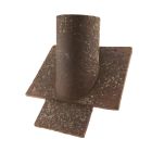 Tuile a douille diametre 150 Bocage terre cuite Vieux Chateau Fonce