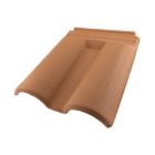 Double de rive sous-faitiere Romane Evolution terre cuite Rose Charentais