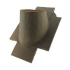 Tuile a douille diametre 150 Sologne terre cuite Rouge flamme - long. 48,2 cm x larg. 34 cm