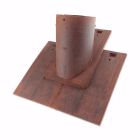 Tuile a douille diametre 100 Eminence terre cuite Rouge flamme