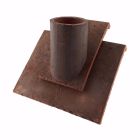 Tuile a douille diametre 100 Monuments Historiques terre cuite Ocre Paille