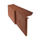 Rive equerre a ressaut gauche Romane Azur terre cuite Rouge