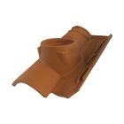 Tuile a douille diametre 150 Romane Azur terre cuite Rouge