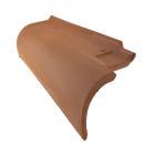 Rive ronde gauche terre cuite Pays d'Oc - long. 48,2 cm x larg. 22,5 cm