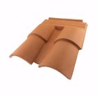 Double de rive sous-faitiere Latitude 12 terre cuite Ton Mele Atlantique - long. 45,4 cm x larg. 40,3 cm