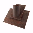 Tuile a douille diametre 100 Monuments Historiques terre cuite Brun Violet