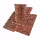 Tuile a douille diametre 100 Pommard terre cuite Sable Bourgogne