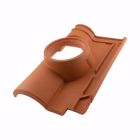 Tuile a douille diametre 150 Romane Evolution Rouge naturel Roumazieres