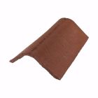 Faitiere angulaire universelle terre cuite Vieux Toit Fonce - long. 30 cm x larg. 26 cm