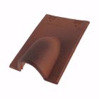 Tuile chatiere Segala terre cuite Tabac - long. 30 cm x larg. 20 cm