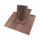 Tuile a douille diametre 100 Rustique terre cuite Sable Champagne