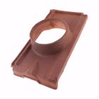 Tuile a douille diametre 150 Montchanin Losangee terre cuite Rouge