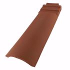 Sous-faitiere rive droite Double Canal 12 terre cuite Cathedrale - long. 47,1 cm x larg. 18 cm