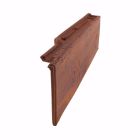 Rive a emboitement droite Flamande PV terre cuite Noir Graphite - long. 43,8 cm x larg. 16,8 cm