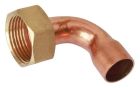 SOMATHERM FOR YOU - Raccord cuivre coude a souder sur tube cuivre Ø12 - Ecrou tournant 15/21