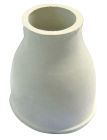 SOMATHERM FOR YOU - CJ625 - Cone de chasse WC grand modele blanc 65x35 - Matiere : caoutchouc
