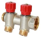 SOMATHERM FOR YOU - Collecteur de distribution 2 sorties a portee conique easy lock 3/4ek avec vannes