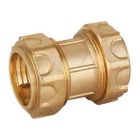 SOMATHERM FOR YOU - Raccord laiton a Serrage Exterieur manchon droit egal - La fiablilite optimale pour un raccordement ultra-rapide - Tube PE diametre 25mm - Economique et fiable - ACS