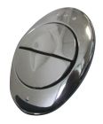 SOMATHERM FOR YOU - Bouton de soupape universel Chrome double commande pour mecanisme de chasse