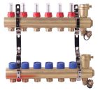 SOMATHERM FOR YOU - Ensemble complet de 2 collecteurs laiton brut debitmetres integres pour Plancher Chauffant - 6 departs - Corps en laiton brut pour une meilleure durabilite - Meilleur rapport qualite/prix - Supports fixation fournis - Livre pre-monte