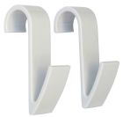 SOMATHERM FOR YOU - SRDB - Lot de 2 crochets pour seche serviette tube rond blanc
