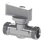 SOMATHERM FOR YOU - L28-60 - Robinet d'arret WC droit - Laiton chrome - Manette 1/4 tour - Male-Male 12/17