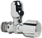 SOMATHERM FOR YOU - Robinet d'arret equerre sous-lavabo modele court - Laiton chrome - M12/17 - Tube cuivre Ø10mm