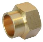 SOMATHERM FOR YOU - Raccord laiton droit a souder - Femelle 20/27 - Pour tube cuivre Ø22