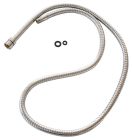 SOMATHERM FOR YOU - Flexible de douchette pour mitigeur d'evier - Simple agrafage en metal chrome - Ecrou tournant conique-15/21-Male 15/100 - Longueur 1,50m