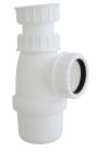 SOMATHERM FOR YOU - P116 -Siphon evier reglable 40/49 - Plastique blanc - hauteur reglable - arrivee ecrou 40/49 - sortie ecrou 40/49 avec joint americain pour tube diam.40mm.