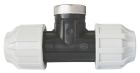 SOMATHERM FOR YOU - Raccord plastique Te - Tube PE diametre 25mm - F 3/4' au centre - Facile et rapide a connecter Special irrigation - ACS