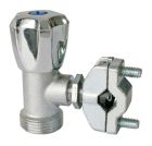 SOMATHERM FOR YOU - Robinet mural autoperceur standard a clapet pour alimentation Machine a laver - Laiton chrome - Cuivre de 10 a 16 M20/27