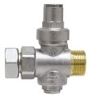 SOMATHERM FOR YOU - Reducteur de pression a piston - Ecrou tournant-Male 20/27 - Prise manometre sur le dessous - Reglage de la pression de sortie par vis fendue - Pression d'entree maxi : 16 bars