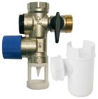 SOMATHERM FOR YOU - Kit NF comprenant 1 Groupe de Securite 20/27 (3/4'') laiton pour eau neutre avec garde d'air droite et 1 Entonnoir Siphon. - Organes obligatoires pour le raccordement d'un chauffe-eau
