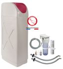 AQUAWATER- Adoucisseur d'eau a usage domestique - Modele vanne volumetrique electronique - Modele 20L (Convient pour 3 a 4 personnes) - Mise en service offerte + kit complet installation