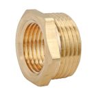 SOMATHERM FOR YOU - Bague reduction laiton brut 6 pans - Male 12/17 - Femelle 8/13 - Sachet de 2 pieces