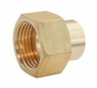 SOMATHERM FOR YOU - Raccord laiton droit a souder sur tube cuivre Ø14 - Ecrou tournant 20/27