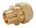 SOMATHERM FOR YOU - Raccord laiton bague laiton a compression - Tube cuivre Ø16 - Male 20/27