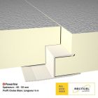 Panneau d'isolation thermique POWERLINE 100 mm Larg 1200 Long ≤ 13 m - Bords feuillures-rainures 2 Longueurs