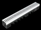 Caniveau avec grille - long. 1m x larg. 100mm x haut. 130 mm - classe A15
