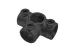 Assemblage panneau - MCL RACCORD EN CROIX 4 POINTS NOIR DIAM 28MM
