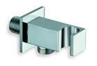 applique prise d'eau carree laiton chrome 1/2'