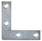 EQUERRE PLATE ZINGUE (LOT=4)  25 X 10 X 2 mm - P/25