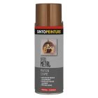 Peinture acrylique metal , bois , plastiques classique satiné cuivre - aérosol de 0,4L