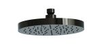 pomme de douche laiton ronde d. 19 cm chrome noire