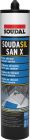 Mastic silicone neutre - SOUDASIL SAN X transparent - cartouche de 280ml