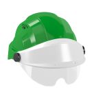 Casque - Orizon vert visiere blanche avec lunette - Taille unique