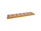 Panneau isolant en laine de roche, double densité, revêtu d'un désolidarisant acoustique et équipé de 6 fixations intégrées. - Rockfeu System dB L 2400 x l 600 x ép 160 (mm) R=4,50