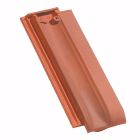 Demi tuile terre cuite PV10 Vieilli masse - long. 46,7 cm x larg. 17,3 cm